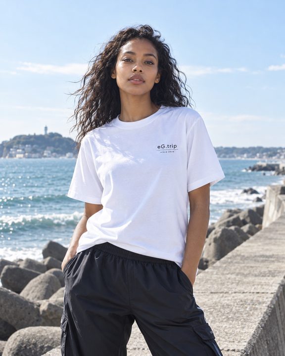 Logo-T-Shirt Weiß